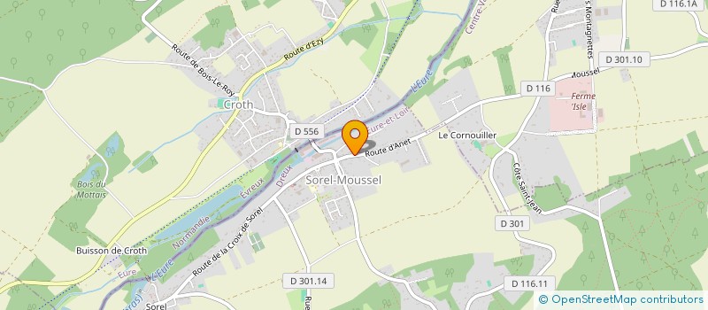 localisation de l'entreprise LA SUPERETTE DE SAUSSAY à SAUSSAY