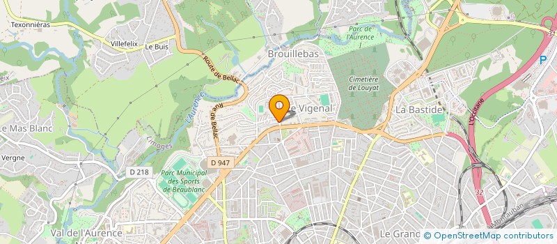 localisation de l'entreprise LA SUPERETTE DU 87 à LIMOGES