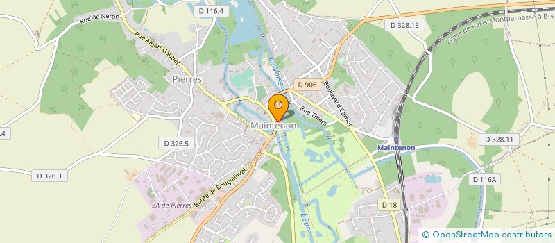 localisation de l'entreprise LA SUPERETTE DU CHATEAU à MAINTENON