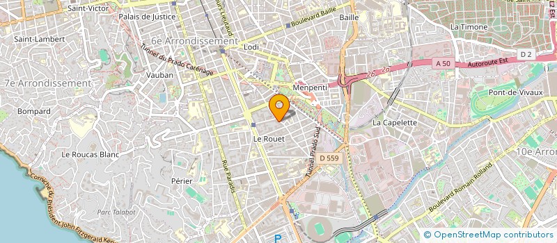 localisation de l'entreprise LA SUPERETTE DU ROUET à MARSEILLE