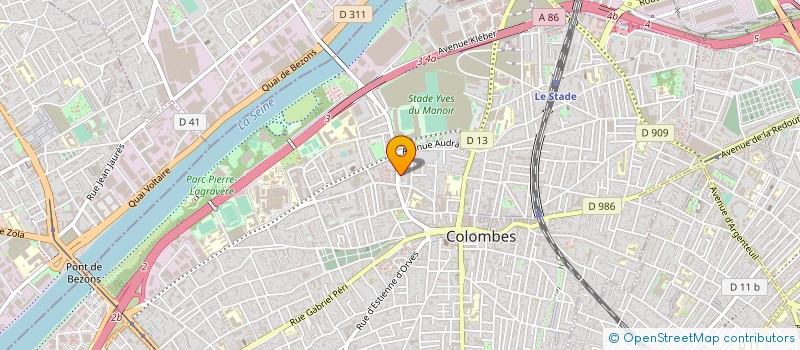 localisation de l'entreprise LA SUPERETTE DU STADE à COLOMBES
