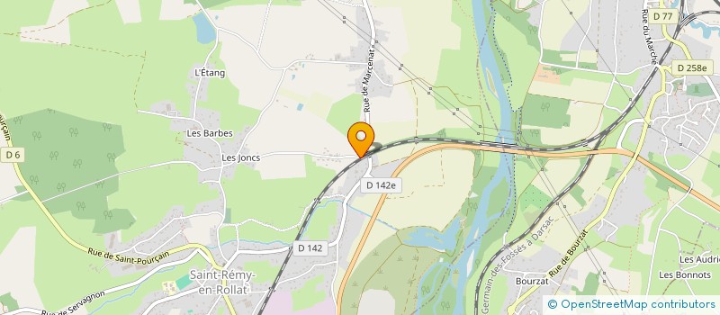 localisation de l'entreprise LA SUPERETTE PAYSANNE  SAINT-REMY-EN-ROLLAT