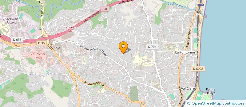 localisation de l'entreprise LA SUQUETANE à ANTIBES
