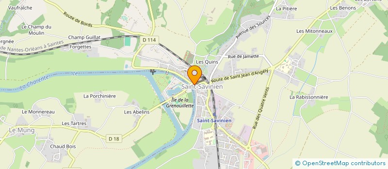 localisation de l'entreprise LA SUQUETANE  SAINT-SAVINIEN