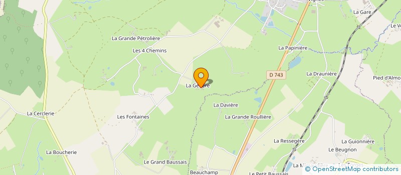 localisation de l'entreprise LA SURGERE  VERRUYES