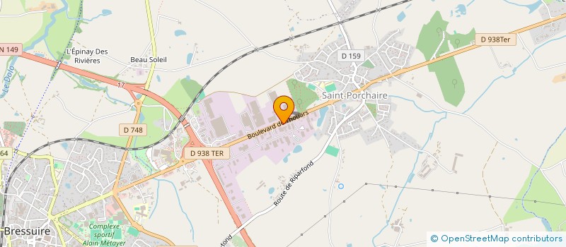 localisation de l'entreprise LA SURINOISE  BRESSUIRE