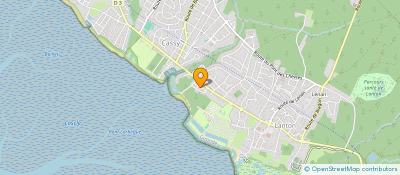 localisation de l'entreprise LA SUZETTE  LANTON