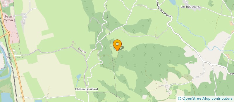 localisation de l'entreprise LA SYLVERAIE  BUSSET