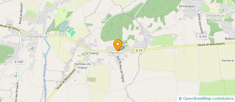 localisation de l'entreprise LA SYLVEREVE  PENOL