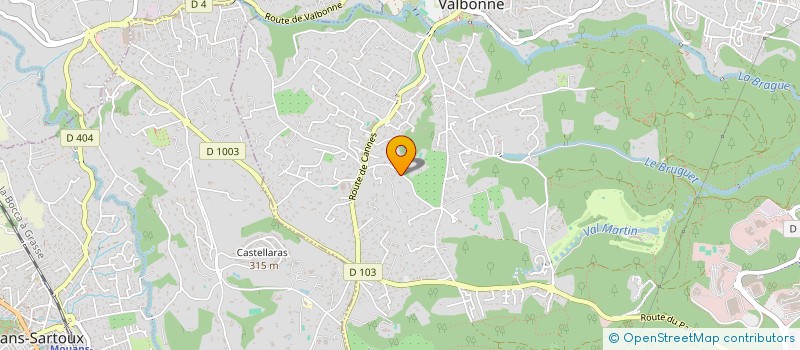 localisation de l'entreprise LA SYLVIANE à VALBONNE