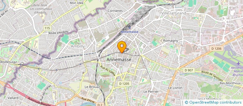 localisation de l'entreprise LA SYMPHONIE DES DOUCEURS à ANNEMASSE