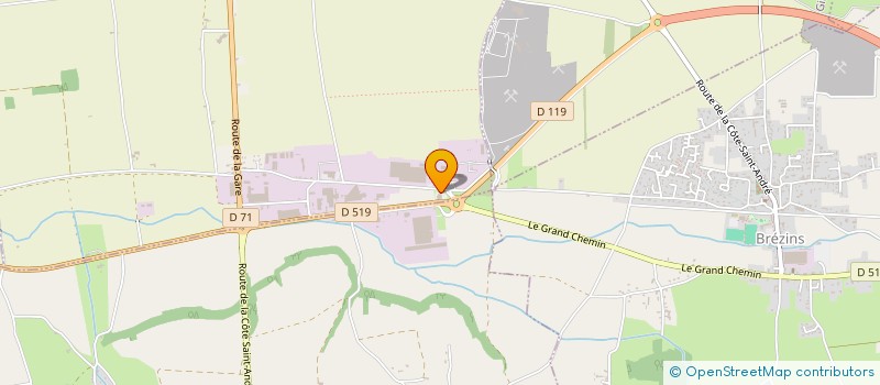 localisation de l'entreprise LA SYMPHONIE DES PAINS  LA COTE-SAINT-ANDRE