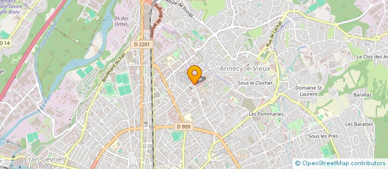 localisation de l'entreprise LA SYMPHONIE DES SAVEURS à ANNECY