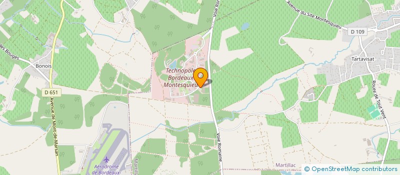 localisation de l'entreprise LA SYPA  MARTILLAC