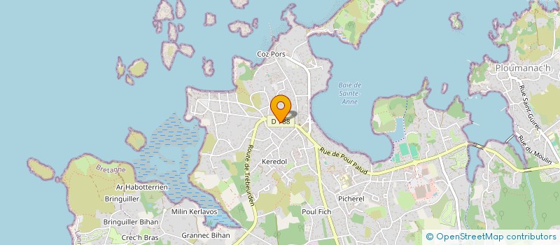 localisation de l'entreprise LA T'ITE FROMAGERIE  TREGASTEL