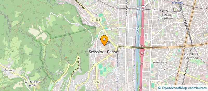 localisation de l'entreprise LA TABAGERIE DES ROCHES BLEUES  SEYSSINET-PARISET