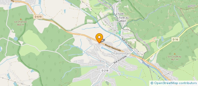 localisation de l'entreprise LA TABATIERE  CHALONVILLARS