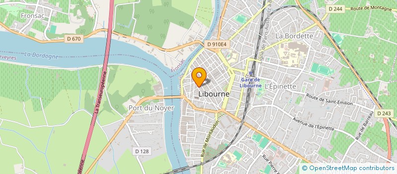localisation de l'entreprise LA TABATIERE à LIBOURNE