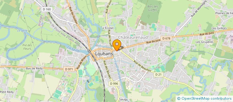 localisation de l'entreprise LA TABERNA à LOUHANS
