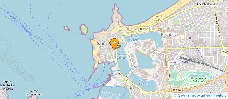 localisation de l'entreprise LA TABLE A CREPES à SAINT-MALO