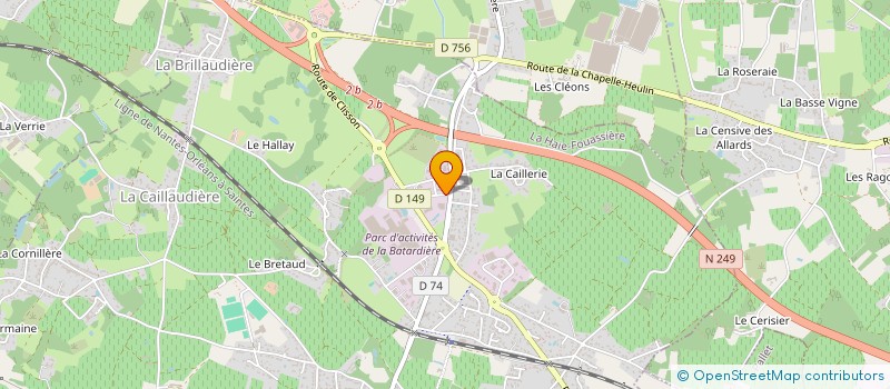 localisation de l'entreprise LA TABLE A LOULOU à LA HAIE-FOUASSIERE