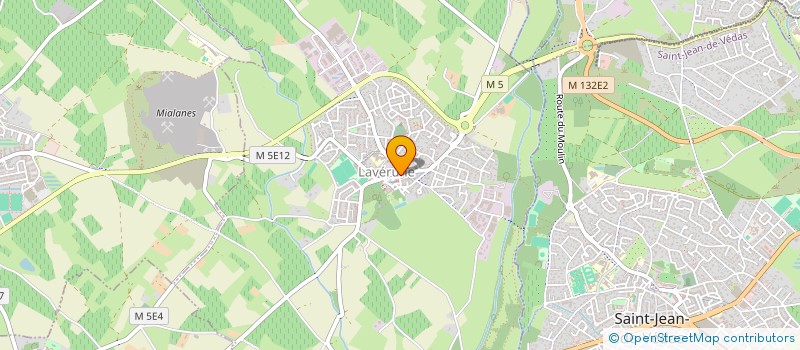 localisation de l'entreprise LA TABLE D'AMBRE  LAVERUNE