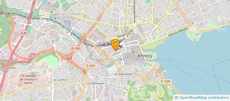 localisation de l'entreprise LA TABLE D'EBENE à ANNECY