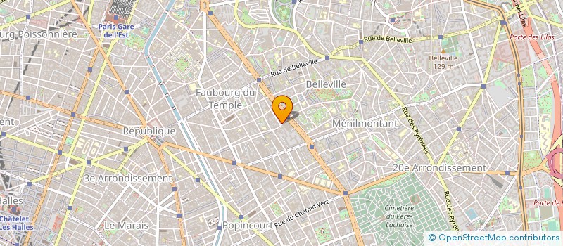 localisation de l'entreprise LA TABLE D'EMERAUDE  PARIS