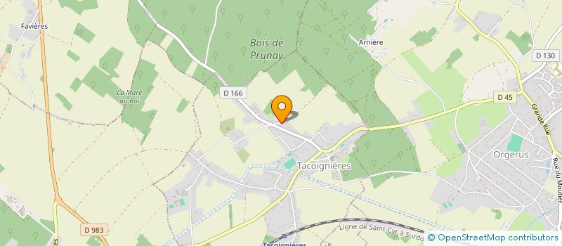 localisation de l'entreprise LA TABLE D'HOTE  ORVILLIERS