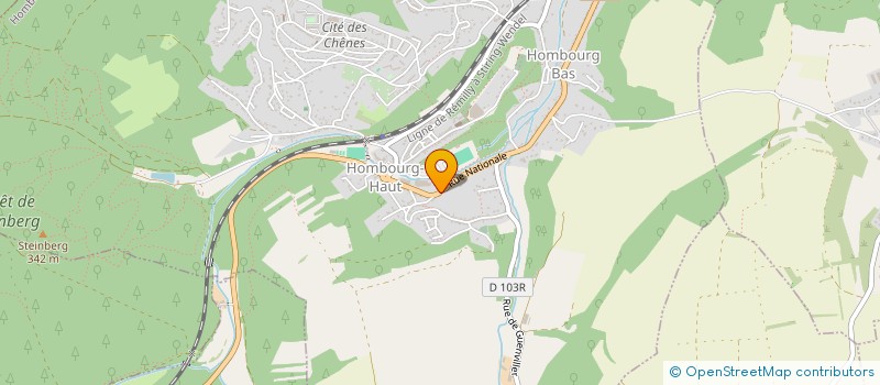 localisation de l'entreprise LA TABLE D'HUMERICH  HOMBOURG-HAUT