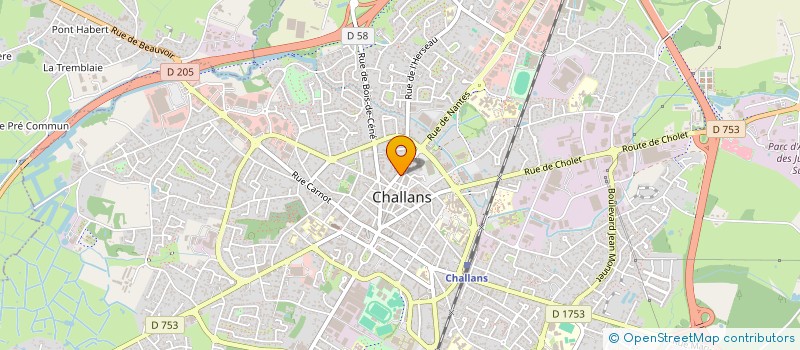 localisation de l'entreprise LA TABLE D'OCEANE à CHALLANS