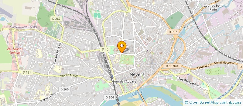 localisation de l'entreprise LA TABLE D'OR à NEVERS