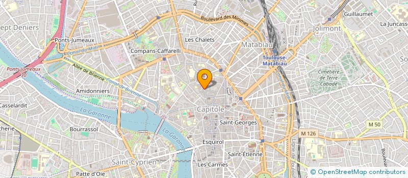 localisation de l'entreprise LA TABLE DE 3 à TOULOUSE