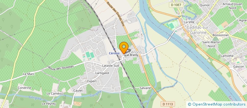 localisation de l'entreprise LA TABLE DE CERONS  CERONS