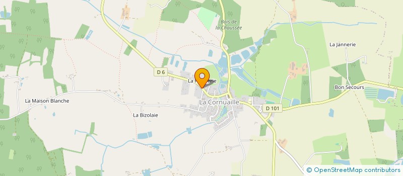 localisation de l'entreprise LA TABLE DE CICI  CHALLAIN-LA-POTHERIE