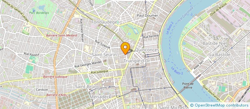 localisation de l'entreprise LA TABLE DE DIDIER GELINEAU  BORDEAUX