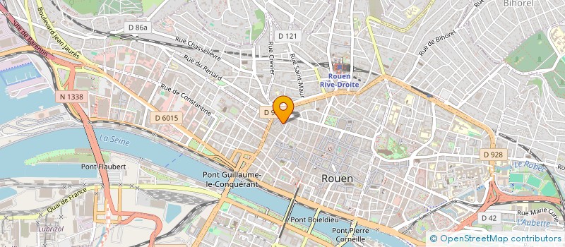 localisation de l'entreprise LA TABLE DE FLORE à ROUEN