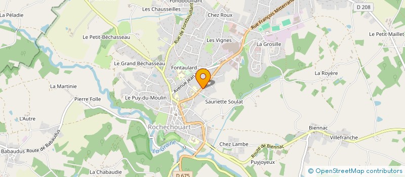 localisation de l'entreprise LA TABLE DE FLORENT  ROCHECHOUART