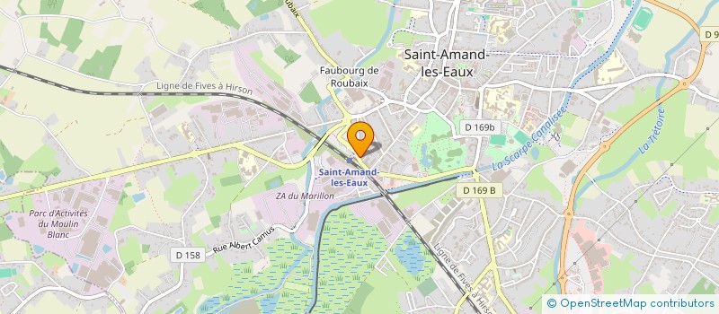 localisation de l'entreprise LA TABLE DE JO  SAINT-AMAND-LES-EAUX