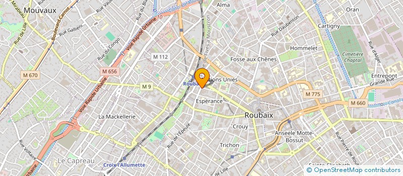 localisation de l'entreprise LA TABLE DE JUGURTHA  ROUBAIX