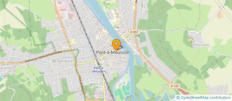 localisation de l'entreprise LA TABLE DE JULIE  PONT-A-MOUSSON