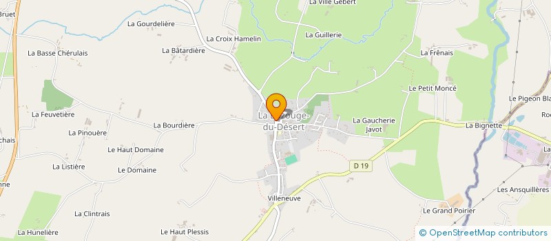 localisation de l'entreprise LA TABLE DE LEON  LA BAZOUGE-DU-DESERT