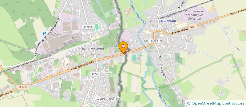 localisation de l'entreprise LA TABLE DE LEONTINE  QUIEVRECHAIN