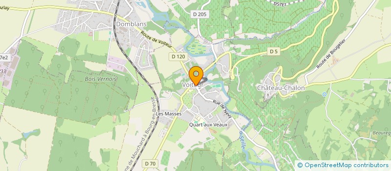 localisation de l'entreprise LA TABLE DE LOUISE à VOITEUR