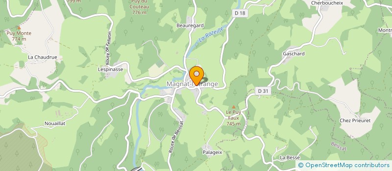 localisation de l'entreprise LA TABLE DE MARIANNE à MAGNAT-L'ETRANGE