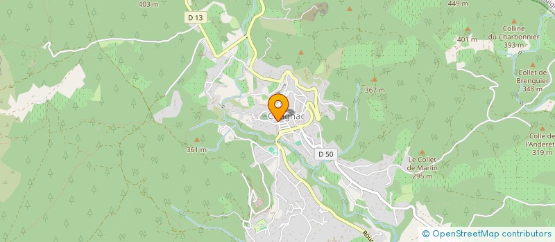 localisation de l'entreprise LA TABLE DE MARIE ALICE à COTIGNAC