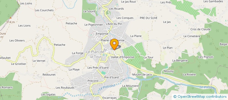 localisation de l'entreprise LA TABLE DE MERE GRAND à SAINTE-MAXIME