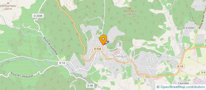 localisation de l'entreprise LA TABLE DE MIREMER à GRIMAUD