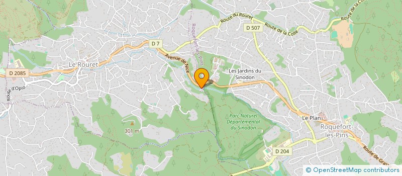 localisation de l'entreprise LA TABLE DE MON MOULIN  LE ROURET