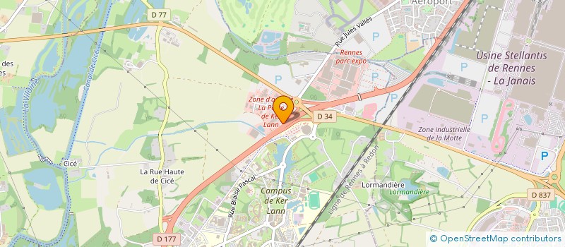 localisation de l'entreprise LA TABLE DE PHILIPPE  BRUZ